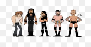 Wresslers By Tattiosala Clipa - Roman Reigns Cartoon Png ClipartFlare.com 