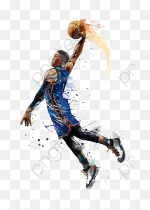 Hand Painted Dear - Russell Westbrook Fan Art Clipart - Full Size ClipartFlare.com 