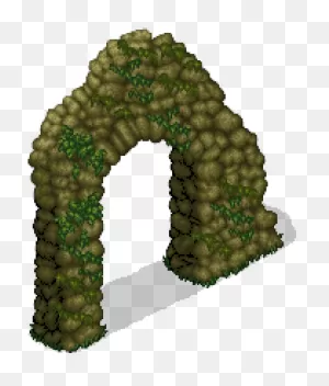 Download Hd Mossy Ruins Entrance - Mossy Rock Sprite Transparent ClipartFlare.com 
