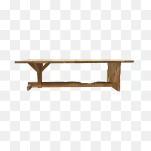 Antique Rustic Spanish Table With Wrought Iron