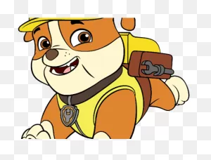 Numbers Clipart Paw Patrol - Rubble Paw Patrol Png Transparent Png ClipartFlare.com 