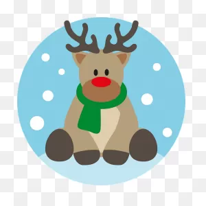 Reindeer Rudolph Christmas - Free Vector Graphic On ClipartFlare