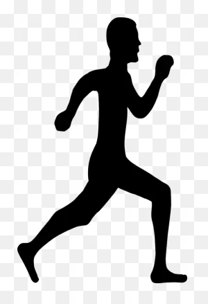 Run Running Man Silhouette Active Fitness Healthy - Person Running ClipartFlare.com 
