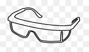 Safety Glasses Rubber Stamp Clipart - Full Size Clipart (#2351208 ClipartFlare.com 