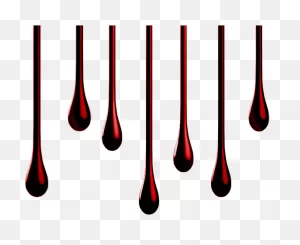 Blood Sangre Drops Gotas Horror Terror Scary Miedo - Drop ClipartFlare.com 