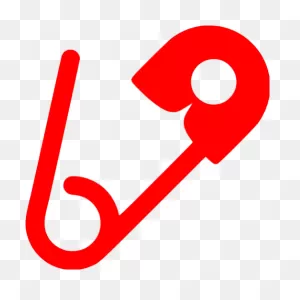 Red Safety Pin Icon - Free Red Pin Icons