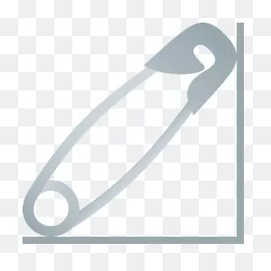 Safety Pin Objects Sticker - Safety Pin Objects Joypixels ClipartFlare.com 