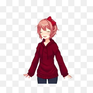 Sayori Hoodie Edit Request! Hope You Like It! : Ddlc | Literature ClipartFlare.com 