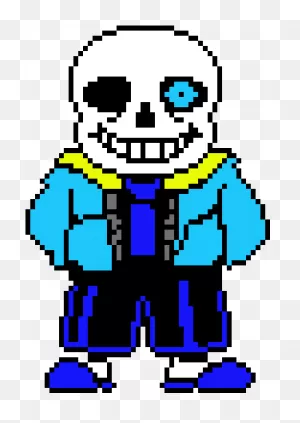 Sans Sprite Glowing Eye - Undertale Sans Clipart - Large Size Png ClipartFlare.com 