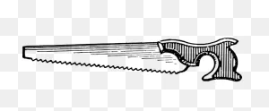 Simple Hammer And Saw Line Art Vector Image | Free PNG-WebP