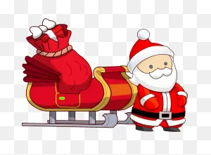 Santa And His Sleigh Clipart. Free Download Transparent .png ClipartFlare.com 