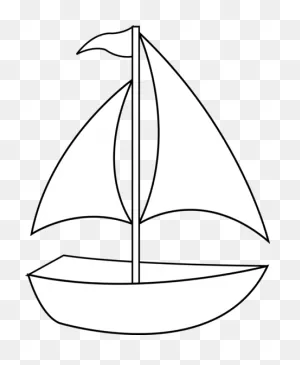 Colorable Sailboat Line Art - Free Clip Art | Clip Art, Nautical ClipartFlare.com 