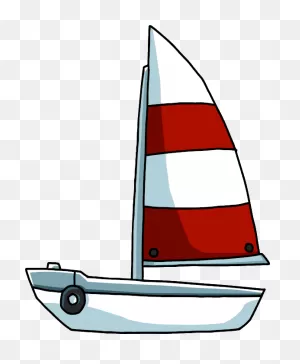 Sailboat | Scribblenauts Wiki | ClipartFlare