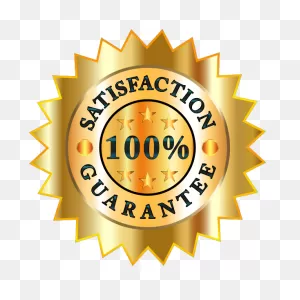 100 Percent Satisfaction Guarantee Badge | Free PNG-WebP