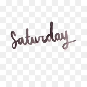 Weekend Saturday Sticker For Ios & Android | ClipartFlare