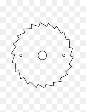 Printable Saw Blade Template