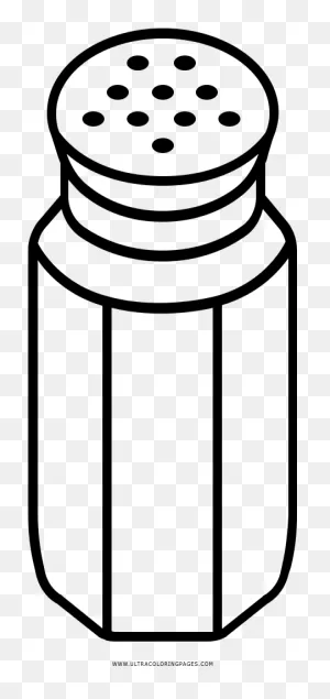 Salt Shaker Coloring Page - Salt Clipart Black And White - Png ClipartFlare.com 