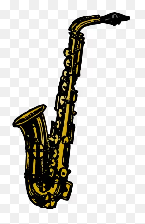 Onlinelabels Clip Art - Basic Saxophone