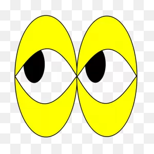 Vector Image Of Sad Eyes Looking To The Side | Free PNG-WebP