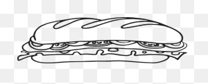 335Ra - Sub Sandwich | Sandwich Drawing, Clip Art, Plant Art