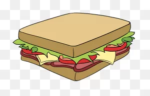 How To Draw Sandwich - Regular Cold Sandwich Drawing Clipart ClipartFlare.com 