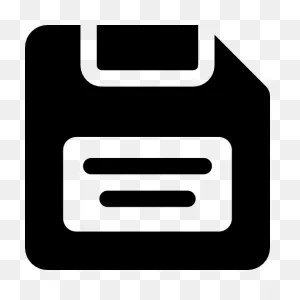 Save Icon Silhouette - Free Technology Icons