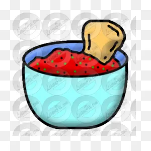 Salsa Picture For Classroom / Therapy Use - Great Salsa Clipart