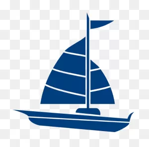 Navy Blue Sailboat Clipart #1 | Art, Sailboat, Silhouette Stencil