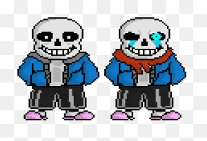 Download Hd Undertale Sans Genocide Png - Pixel Art Undertale Sans ClipartFlare.com 