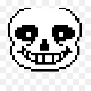 Sans Head - Sans Undertale Pixel Transparent Png - Free Download ClipartFlare.com 