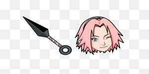 Naruto Sakura Haruno Kunai Shuriken Cursor – Custom Cursor