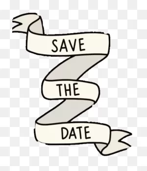 Sace The Date - Transparent Save The Date Gif Clipart - Full Size ClipartFlare.com 