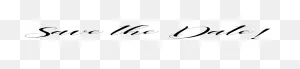 Save The Date - Calligraphy Clipart - Full Size Clipart (#4922415 ClipartFlare.com 