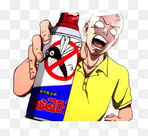 One Punch Man Clipart Chibi - Saitama Trying To Kill Mosquito ClipartFlare.com 