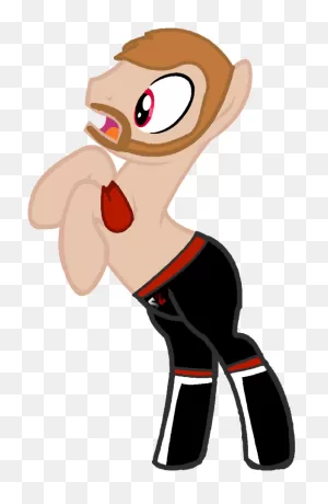 Digiradiance, Beard, Nxt, Ponified, Safe, Sami Zayn, - Cartoon ClipartFlare.com 