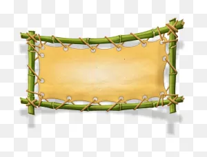 8393Dd87 Safari Png, Safari Theme, Jungle Safari - Bamboo Frame ClipartFlare.com 