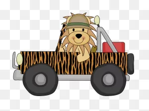 ○•°‿✿⁀Zoo Safari‿✿⁀°•○ - Safari Jeep Clipart - Png Download ClipartFlare.com 