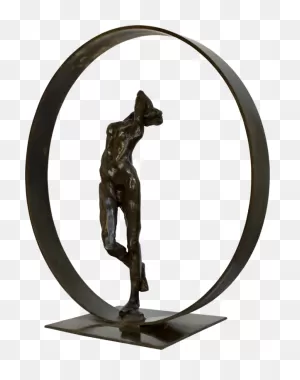 Silhouette Dans Cercle By Liliane Danino (2019) : Sculpture Bronze ClipartFlare.com 