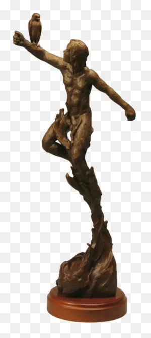Warrior Spirit ~ Nude Man And Bird Bronze By Kelly Borsheim (N.d ClipartFlare.com 
