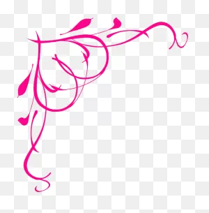 Pink Scroll Border Clip Art Hot Heart Hipng Free Image Download