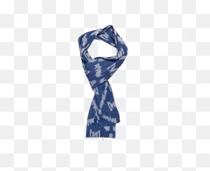 Blue Ikat Scarf By &amp;sons | Accessories | Thread ClipartFlare.com