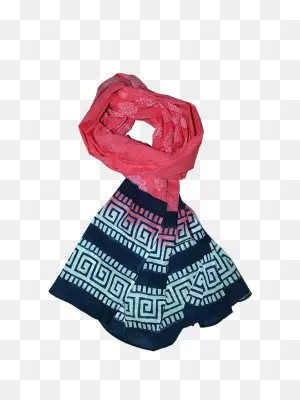 Coral Pink & Key Scarf Ethical Fashion | Good Cloth