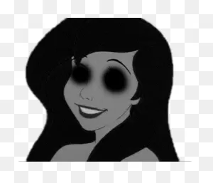 Creepy #scary #princess #ariel #littlemermaid #skull - Scary ClipartFlare.com 