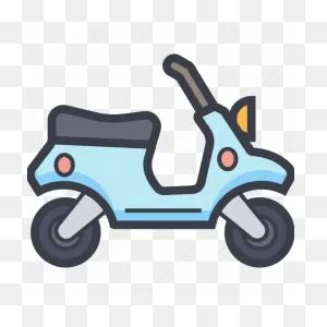 Motorscooter, Scooter, Scooty, Travel, Vespa Icon - Download On ClipartFlare.com 