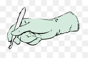 Scalpel Hand Gloved - Free Vector Graphic On ClipartFlare