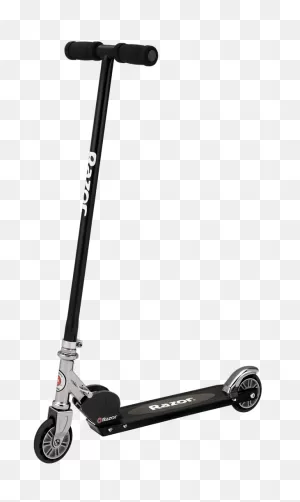 S Scooter Black Folding - ClipartFlare