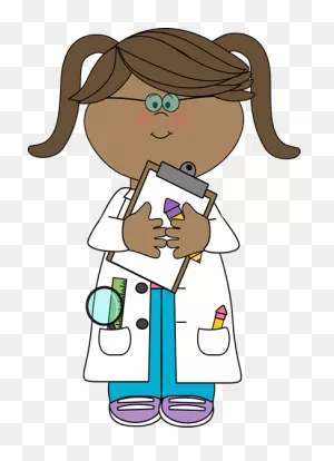 Girl Scientist With Clipboard - Use For Welcome Board To Represent ClipartFlare.com 