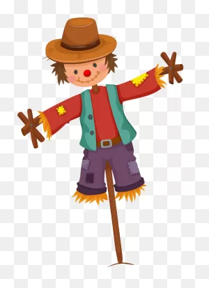 Funny Scarecrow Clipart Transparent - ClipartFlare