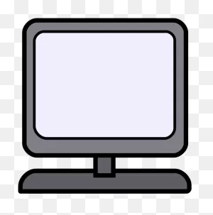 Screen Clipart Computer Part - Cartoon Computer Screen - Png ClipartFlare.com 