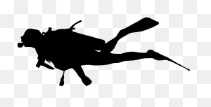 Dishes Clipart Sink Drawing - Scuba Diver Silhouette Png ClipartFlare.com 